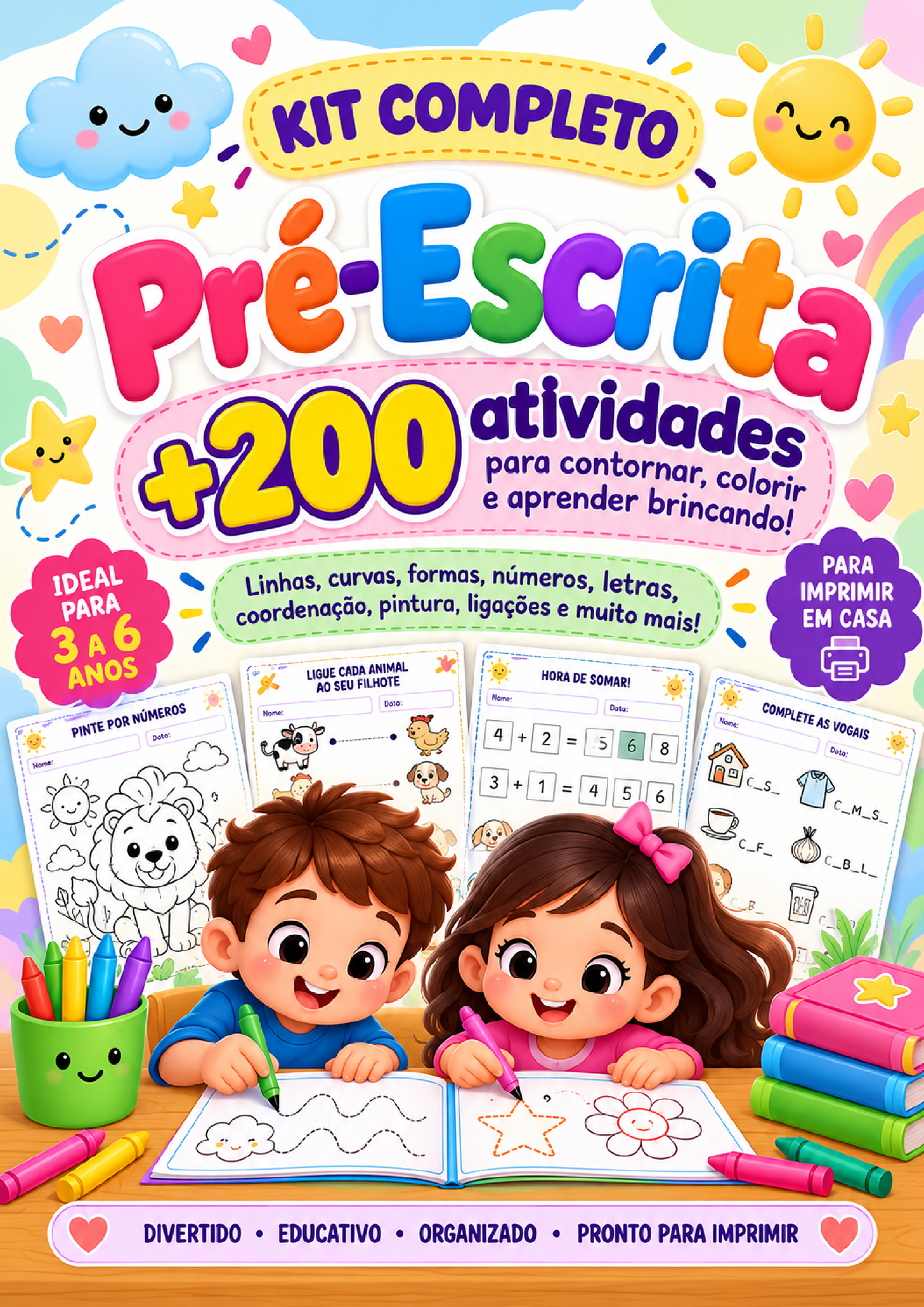 Página real: Kit Pré-Escrita Completo