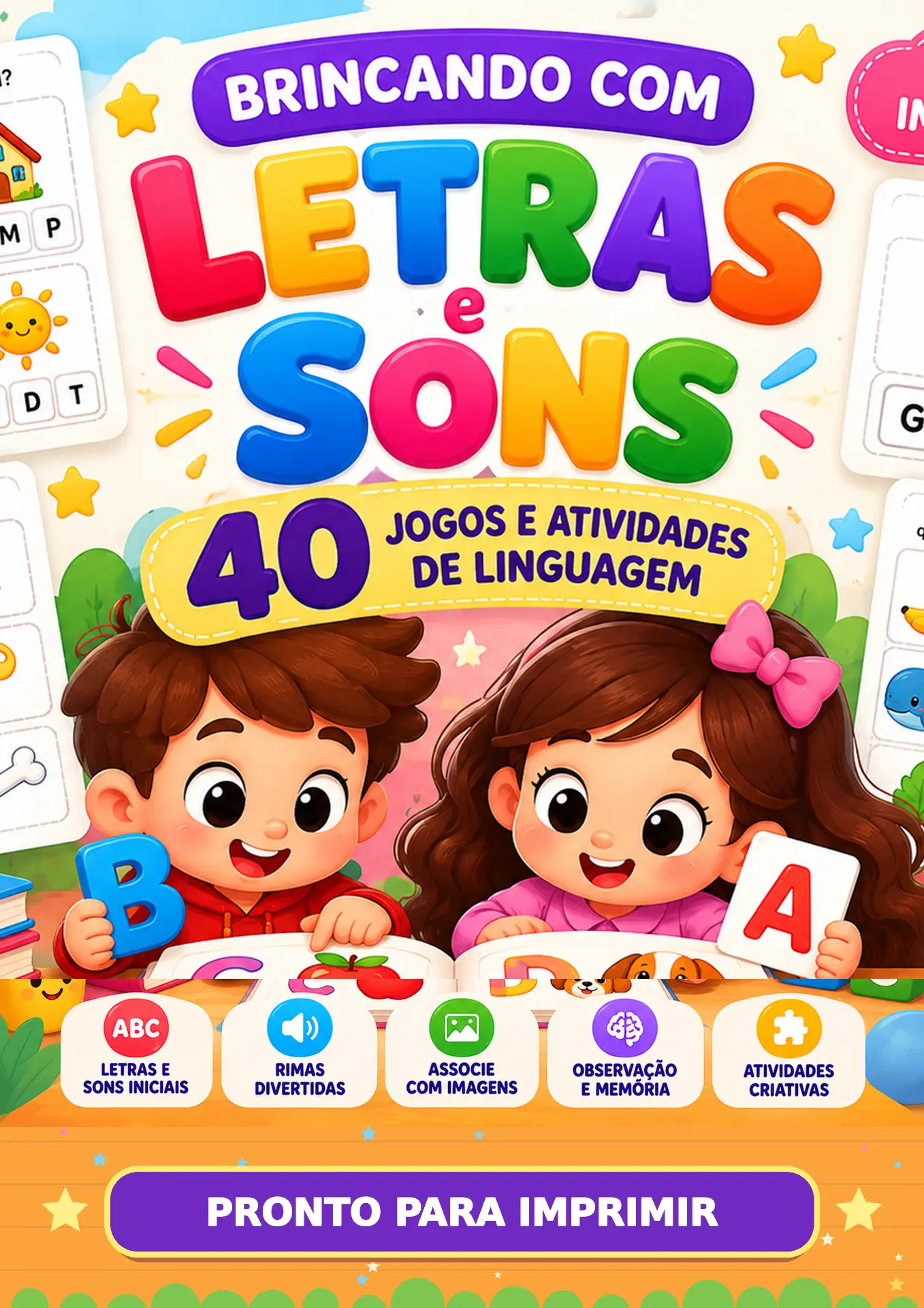 Página real: Brincando com Letras e Sons